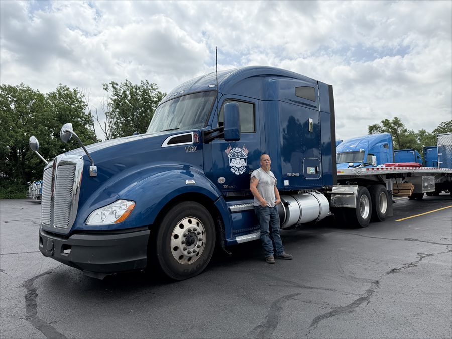 Delta Carrier Group blue Kenworth T680 unit 1460 yard